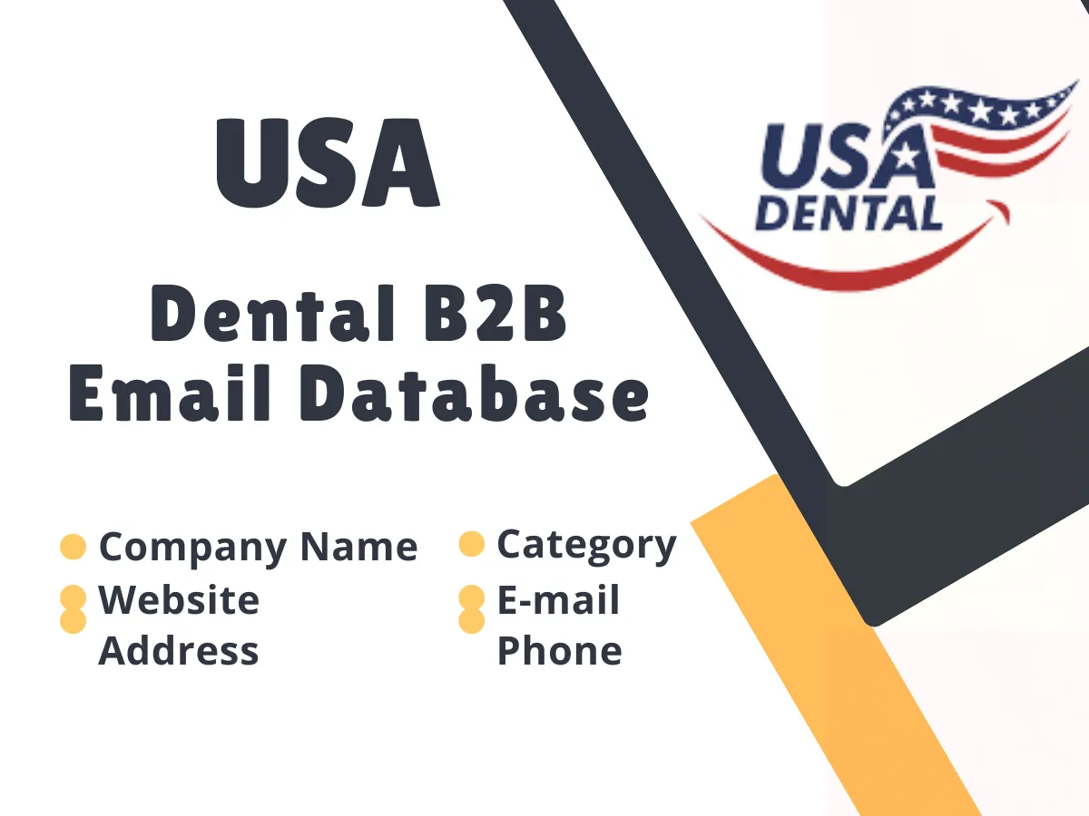 Provide You 20,000 USA Dental Business Email List Database Leads