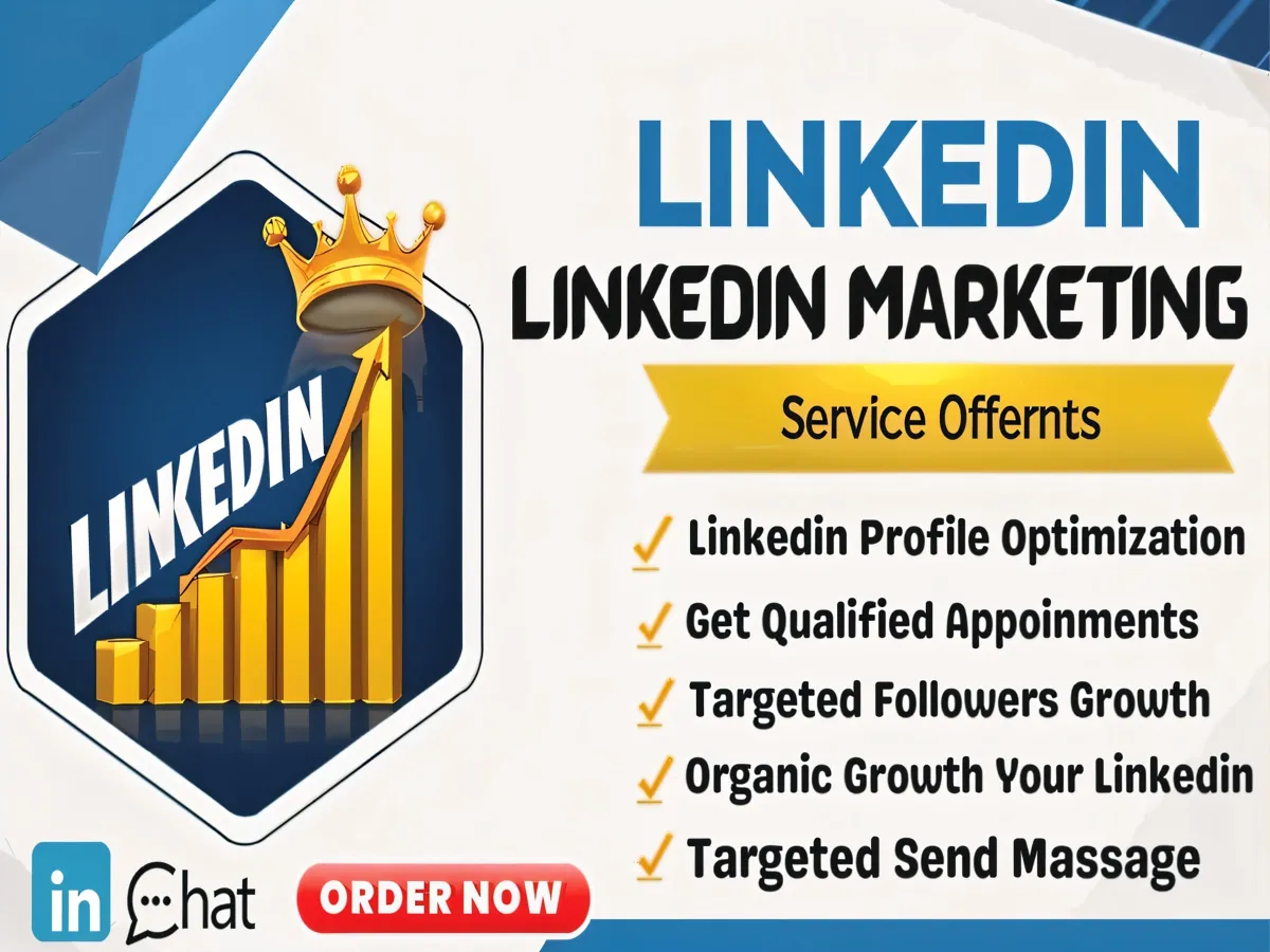 do organic linkedin marketing promotion with real followers