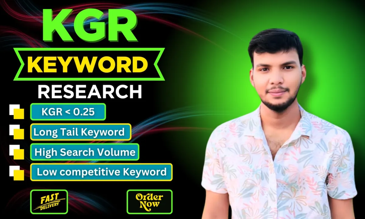 I will do best kgr keyword research for organic traffic for you