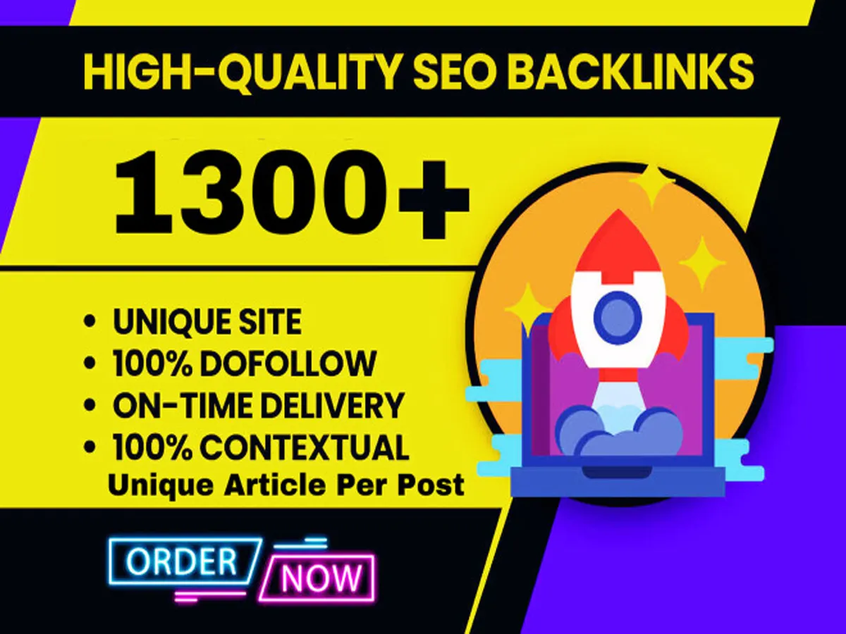 I Will Create 1300 Contextual High Quality Mix SEO Backlinks