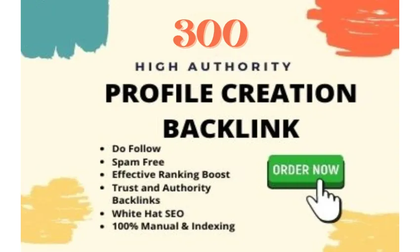 I will make 300 high authority social media profile backlinks