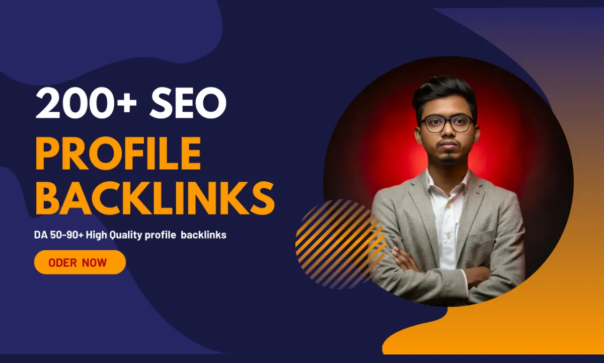 build 80 high-domain Authority SEO profile backlinks