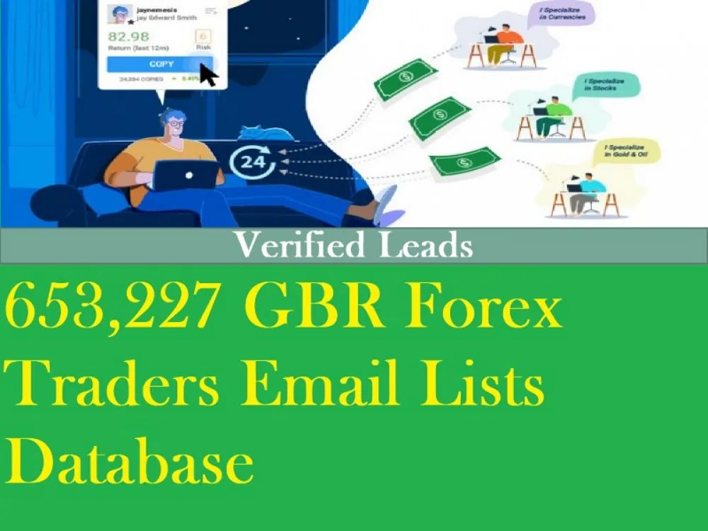 Give You 653,227 GBR Forex Traders Email Lists Database