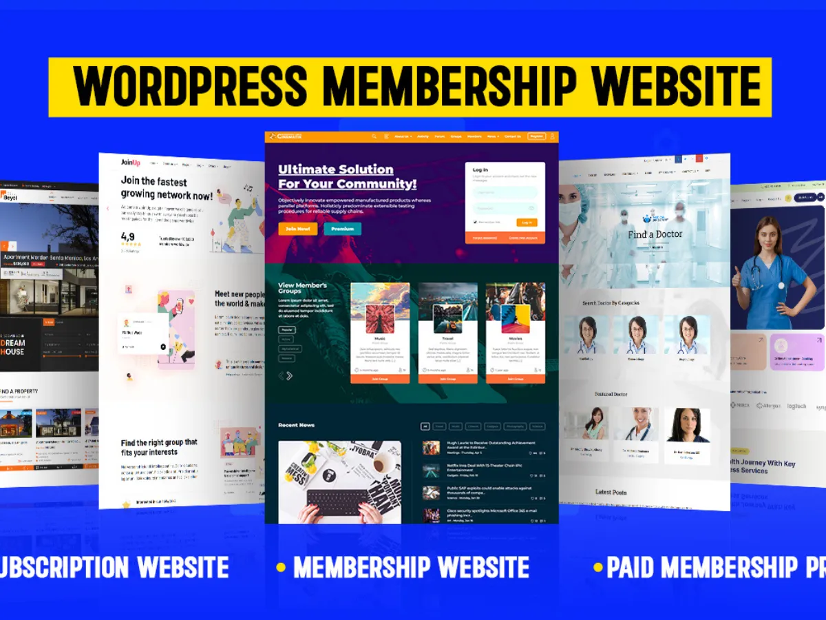 I will develop wordpress membership website and subscription website include ecommerce