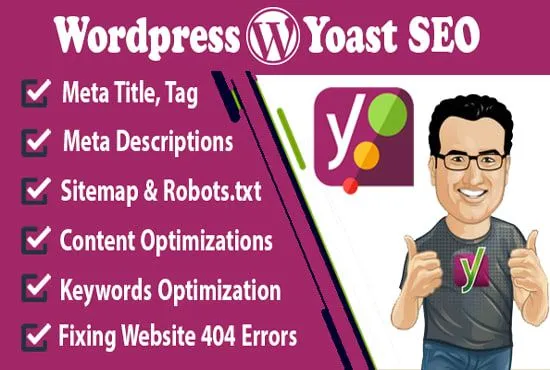 I will do onpage SEO using yoast and technical optimization of wordpress site