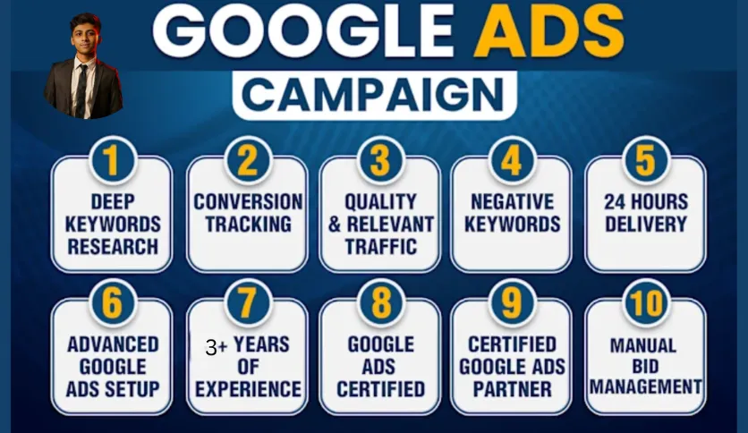 setup and manage your google ads search network adwords PPC campaigns