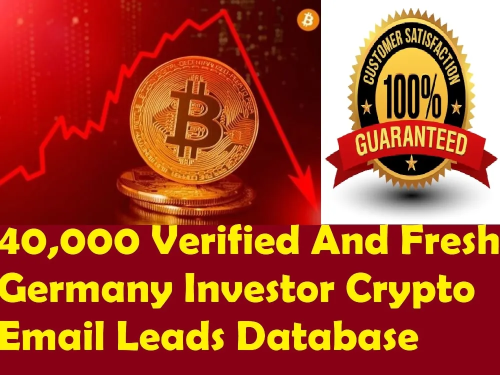 SEND You 40,000 Verified And Fresh Germany Crypto Investors Email Leads Database