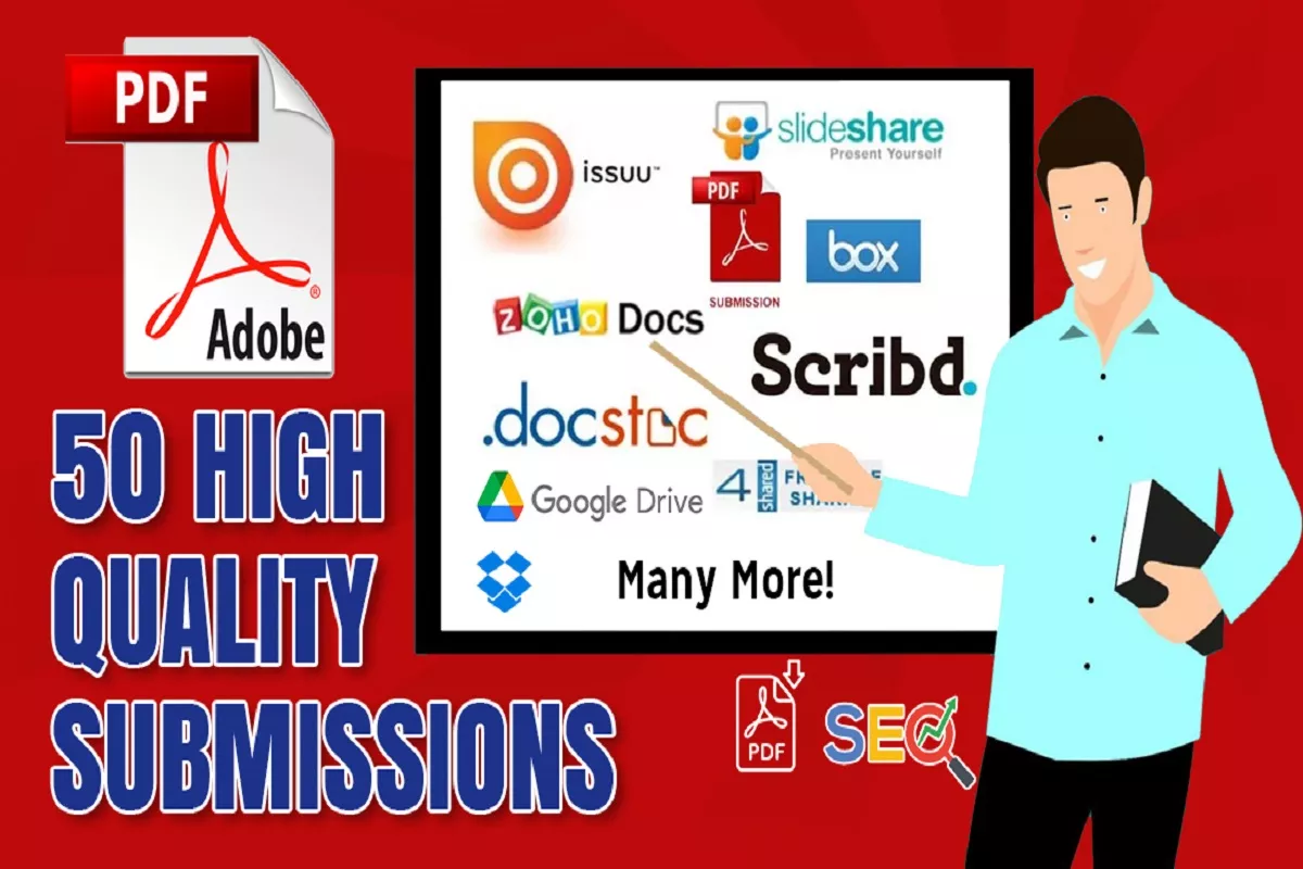 build manually PDF Submission To 50 Document Sharing Sites