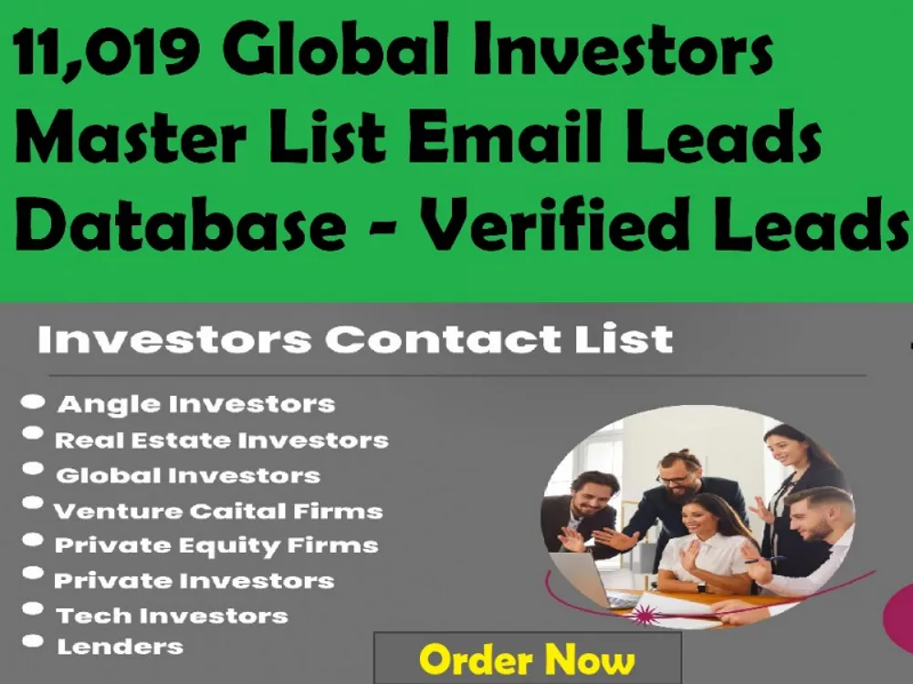 Give You 11,019 Global Investors Master List Email Leads Database