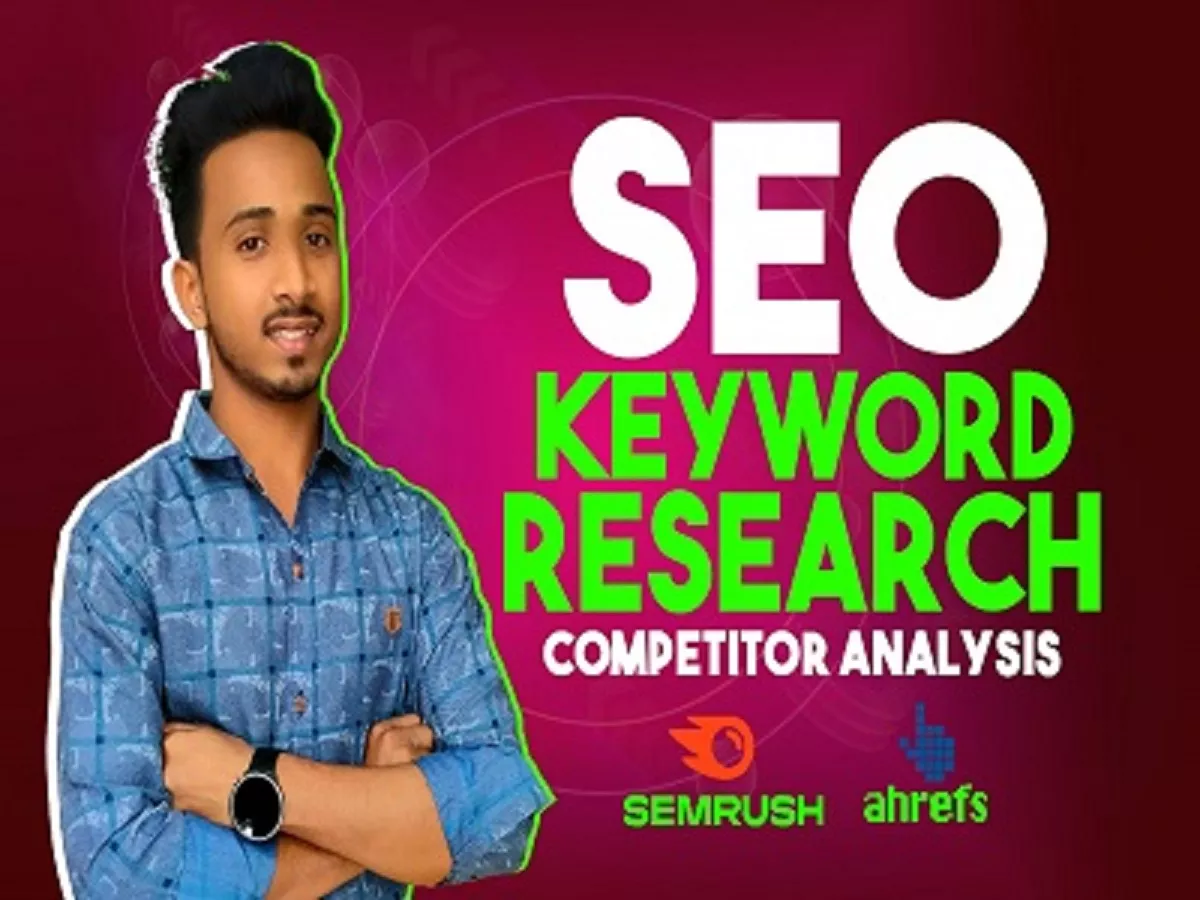 do 100 SEO keyword research and competitors analysis for your website