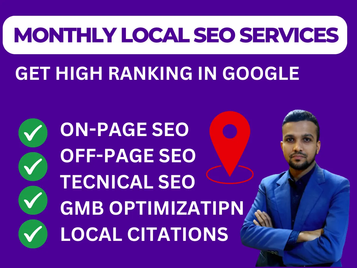  Monthly Local SEO (GMB) service for Google Maps & website ranking