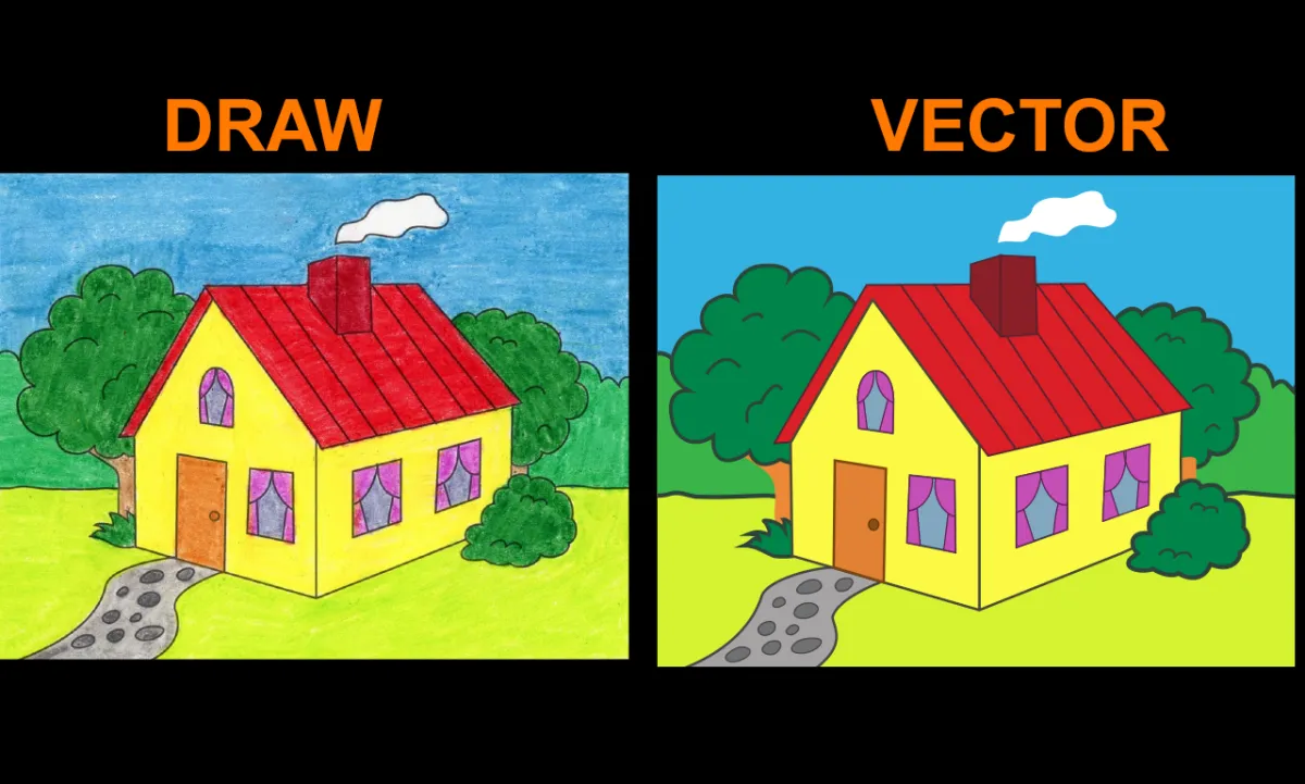 convert low image to vector tracing high quality