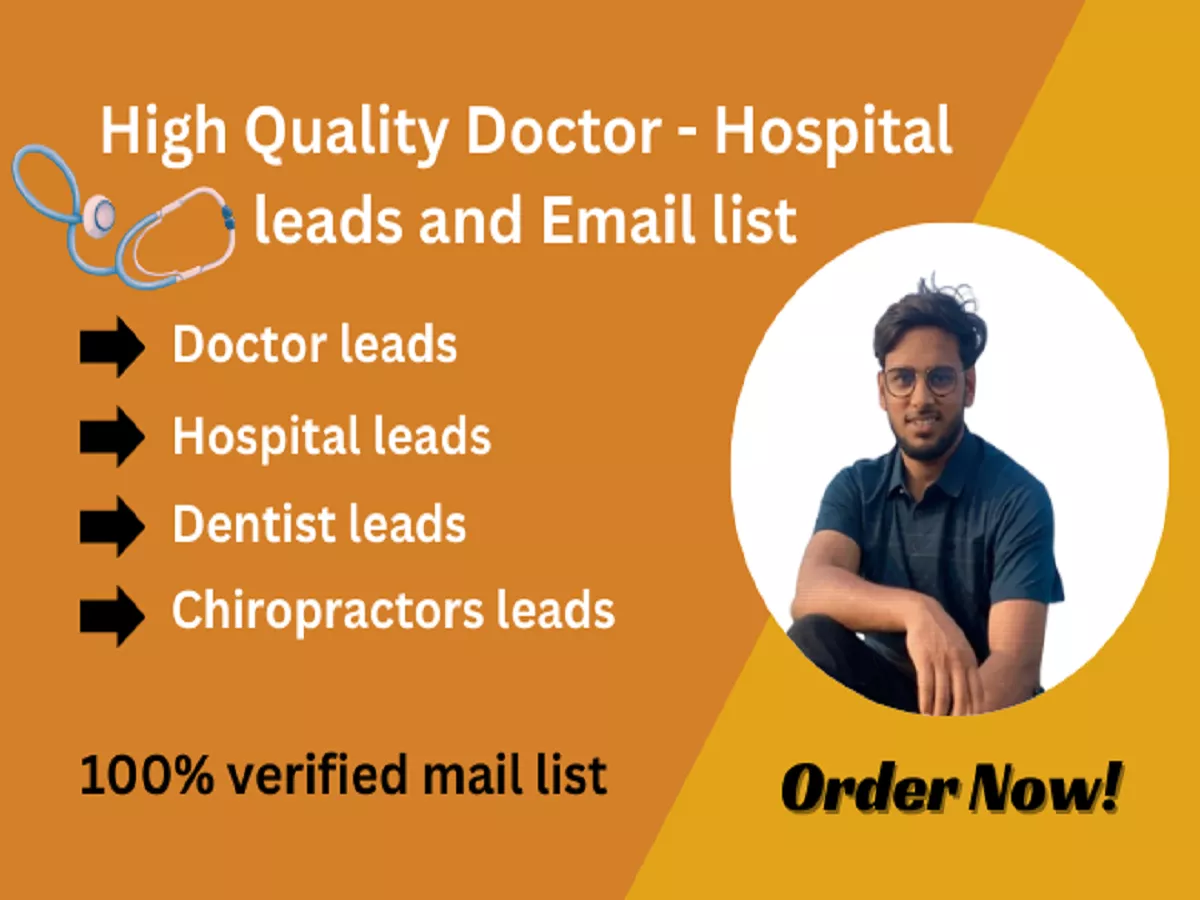 I will collect doctors, hospitals contact list and email list