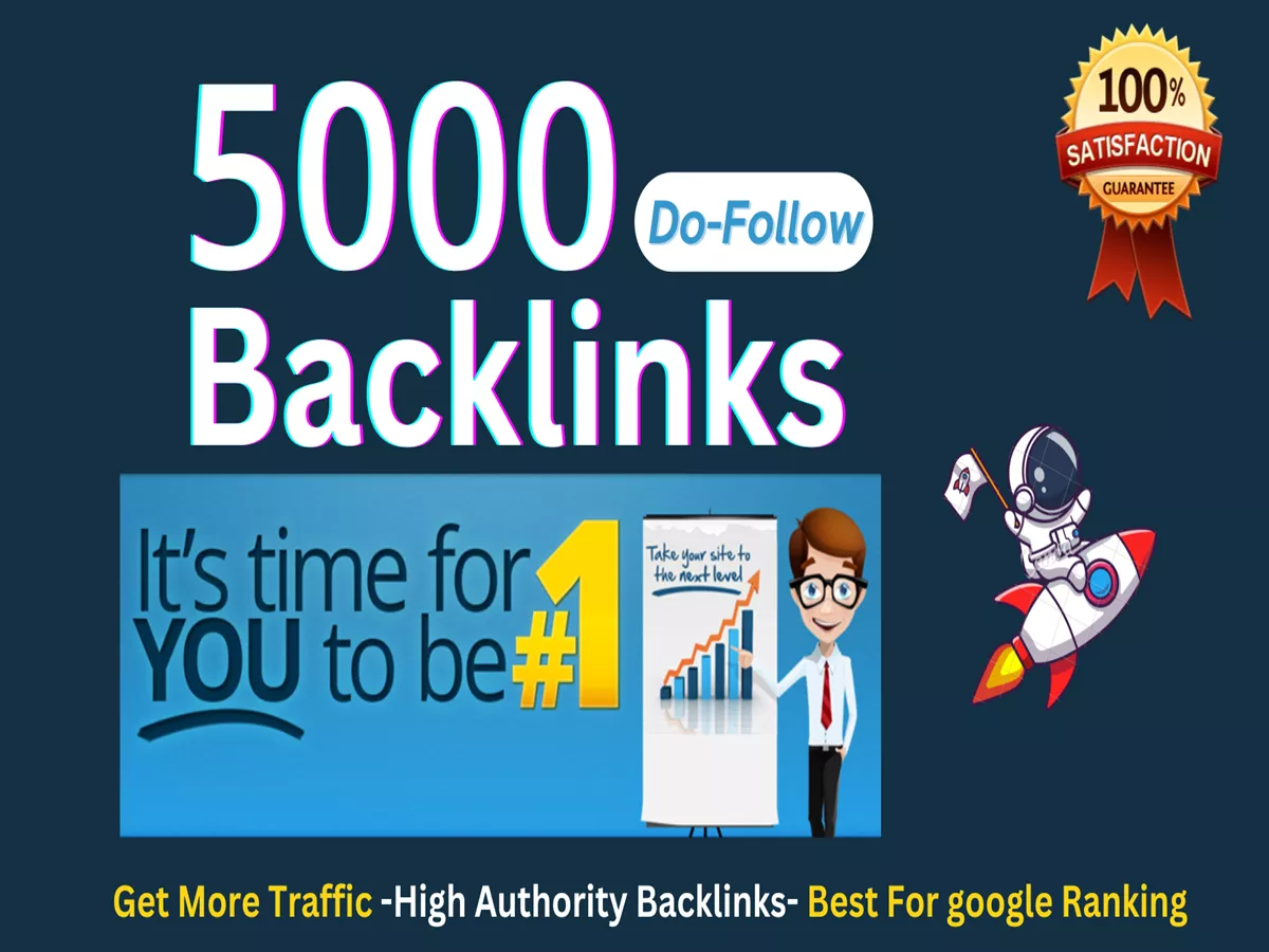 Create 5, 000 contextual do-follow backlinks SEO link building