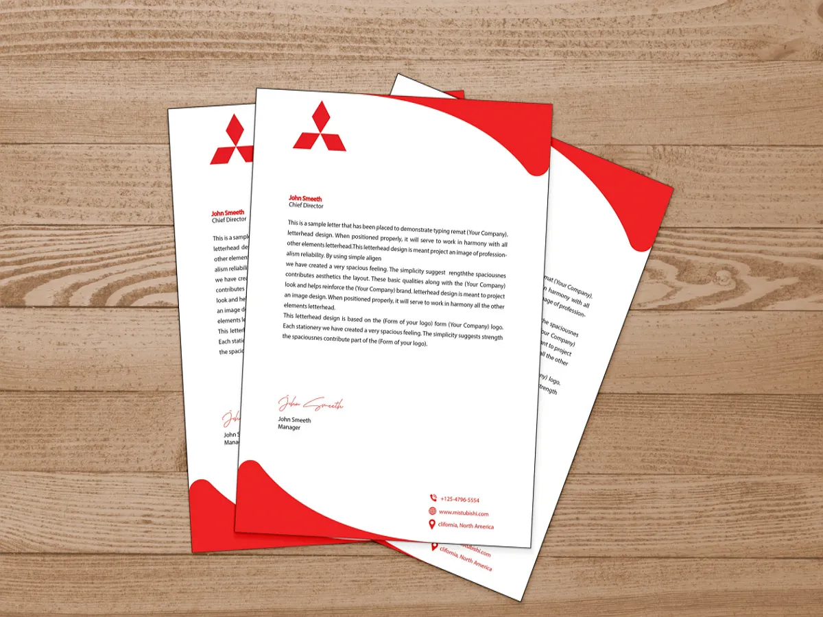 Create a Custom Professional Letterhead Design for Business or Personal Use