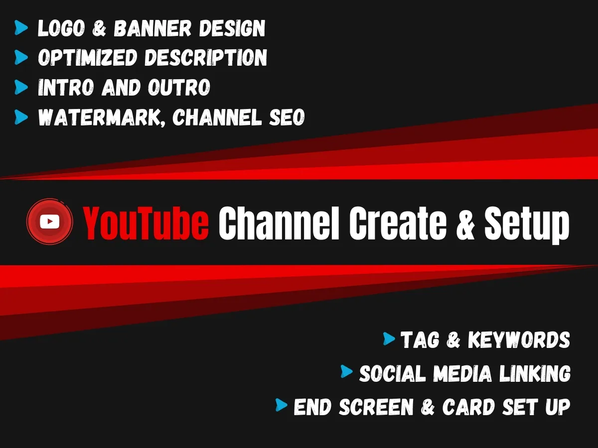 Youtube Channel create, setup, design and optimization with SEO