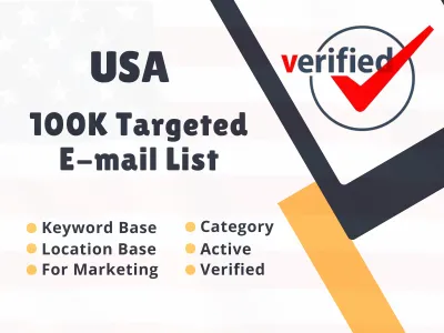 Provide You 100K USA Niche Targeted Audience Email List