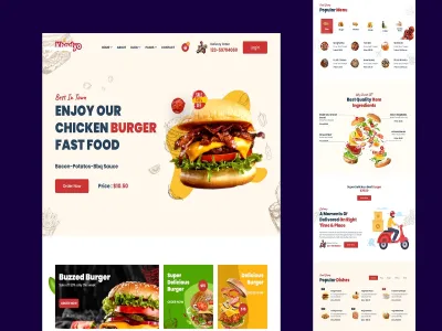 Create a unique restaurant website with online ordering system