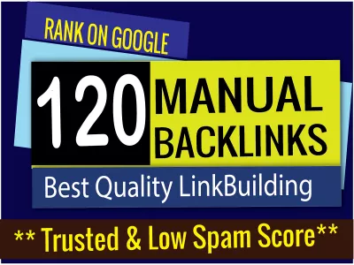 120 Manual SEO Mixed Guest post, PDF, Link wheel, Social Bookmark, Profile backlinks more.