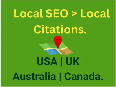 I will do 100 UK, USA, australia local citations and directory submission local SEO