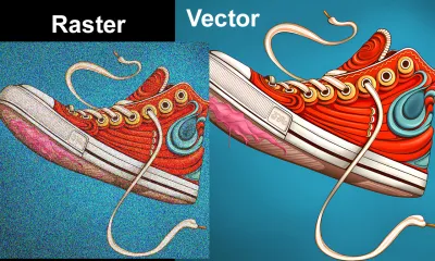 convert low image to vector tracing high quality