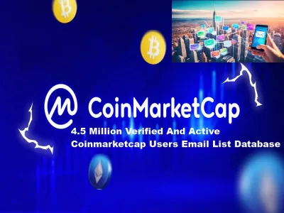 SEND You 4.5 Million Verified And Active Coinmarketcap Users Email List Database