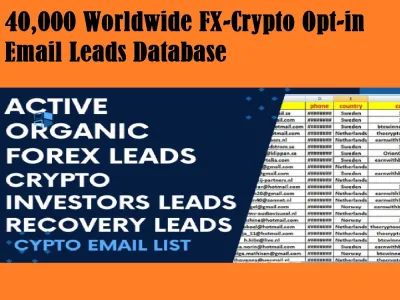 Give You 40,000 Worldwide FX-Crypto Opt-in Email Leads Database