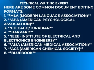 I will handle all your technical writing research and summaries projects