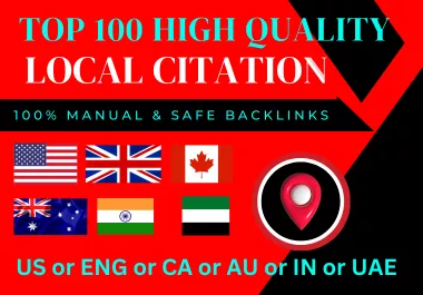 Create top 100 Local citations for business listings