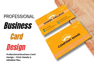 I will design a professional and modern business card