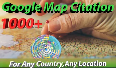 create 1000 google map citations to rank your GMB higher position