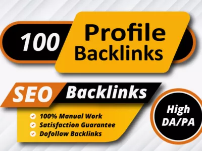 100 High Quality Profile Backlinks