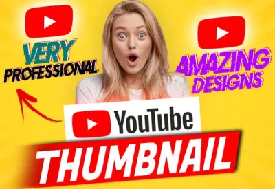  I will design attractive youtube thumbnails in 2 hour