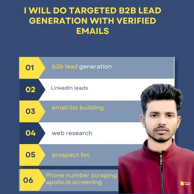 I will do targeted B2B lead generation with verified emails