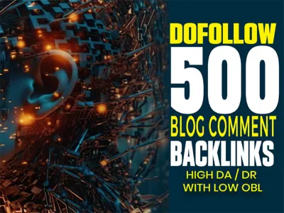 I Will Create 500 Manual DOfollow Blogcomment backlinks