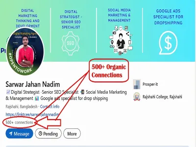 do organic linkedin marketing promotion with real followers or connections