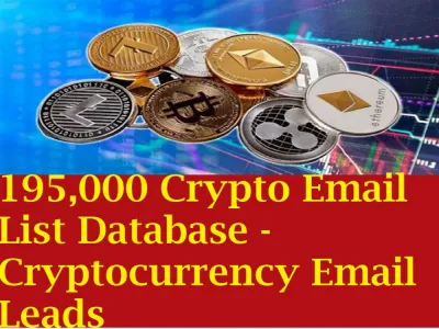 Give You 195,000 Crypto Email List Database - Cryptocurrency Email Leads