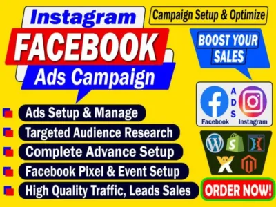 I Will Marketing Meta Facebook Ads Campaign, Run Leads Ads Shopify Fb Video Ads