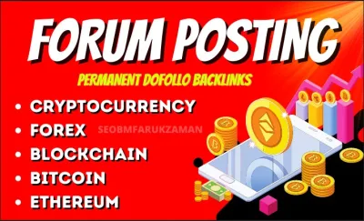 Provide 100 Plus Manual Forum Posting SEO Backlinks Service