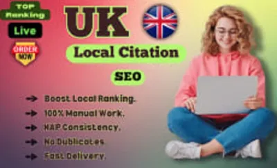 I will maunally build top 300 UK local citations and directory submission for local SEO