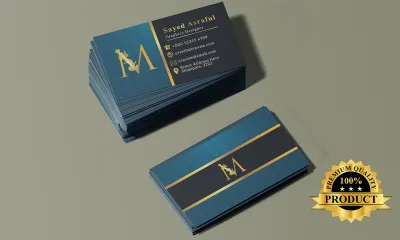 do professional minimalist luxury business card design