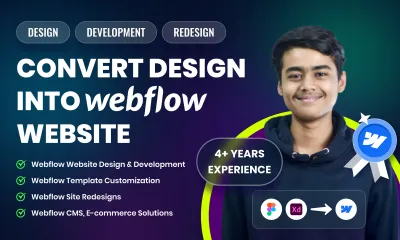 design and develop webflow website or convert figma to webflow