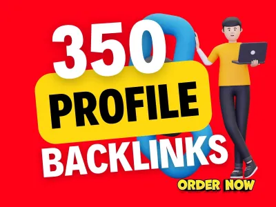 do 350 high quality SEO profile backlinks and link building