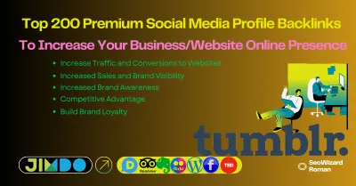 I Will Create Top 200 Premium Social Media Profile Links To  Increase Online Visibility