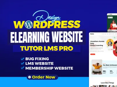 I will create wordpress lms website learndash lms website using tutor lms pro