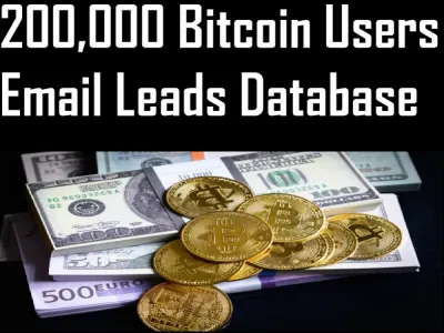 200,000 Bitcoin Users Email Leads Database