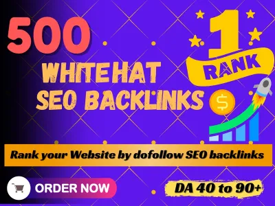 Permanent 500 HQ White hat SEO Mixed Backlinks to Boost Your Website