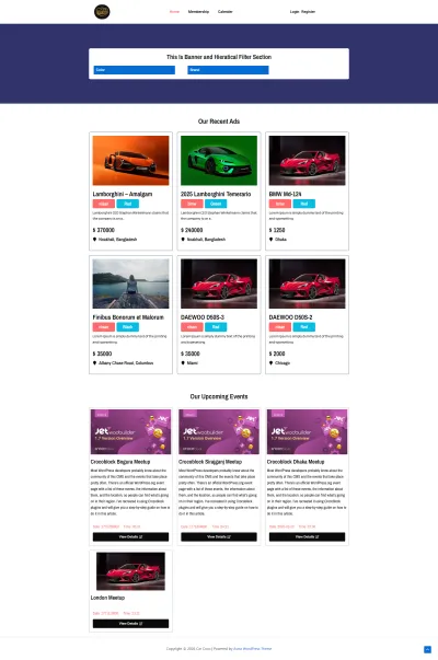 dynamic listing website with Crocoblock JetEngine in wordpress