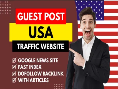 write and publish 50 guest posts on DA50+ google news approved websites