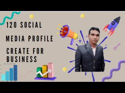 Create 120 Social Media Profile For Brand Creation And Promote